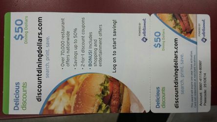 BJ 50 percent off restaurant coupon