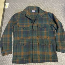 Vintage Pendleton Coat Size M 70s 80s Multi Bags In The Back Too