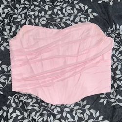 Pink Corset Top M