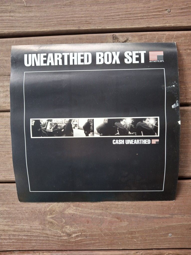 Promotional Johnny Cash Unearthed Box Set Record Store Poster