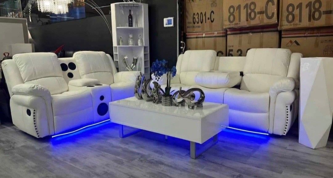 Recliner Sofa Set ⚜️ Juego de Sofas Reclinables [Fast Delivery]