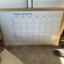 Calendar white board