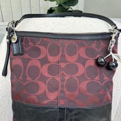 Coach Red Signature Bag