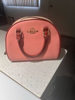 Coach Purse Pink an Beige