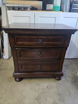 Wood nightstand