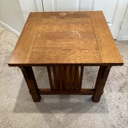 Square Mission Style End Table