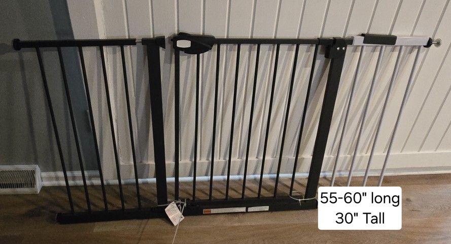 Baby Gate Pet Gate 55-60" 30" TALL Brand New