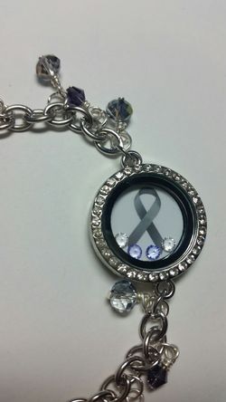 Cancer Awareness Personalized Locket Bracelets