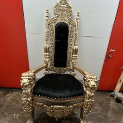 Black and Gold Chair (1) LARGE
