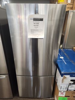 15.0 cu. ft. Counter Depth Bottom Freezer Refrigerator in Stainless Steel