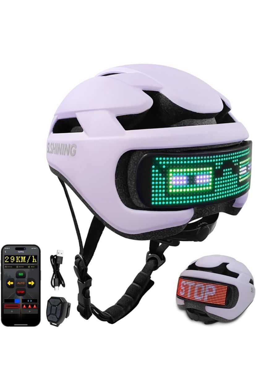 Brand New Smart Bike Helmet with Light: Bicycle Helmets for Adult Teens for Mountain & Road Cycling Electric Scooter Skateboard Skating