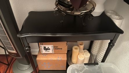 Black accent table