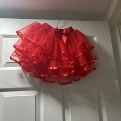 Cheer red skirts, skooters & skorts girls