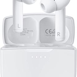 Wireless Earbuds,[Active Noise Cancelling＆Bluetooth 5.3] Earbuds Wireless Bluetooth for iPhone/Andriod/Samsung, IPX5 Waterproof in-Ear Built-in Mic He