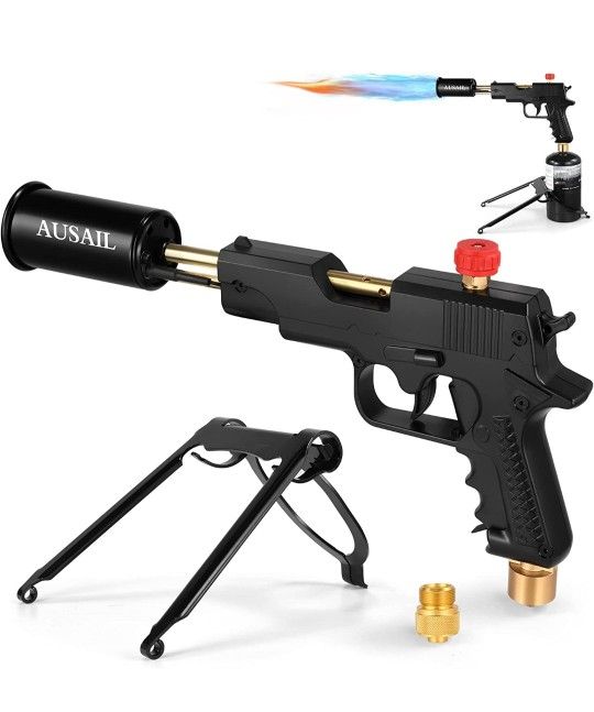 Kitchen Torch,Cooking Propane Blow Torch Lighter,700,000BTU Flamethrower Fire Gun,Food Culinary Torch with Safety Lock,Campfire Starter Grill Torch,BB