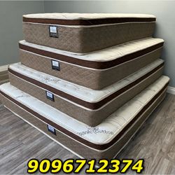 12in King Size Organic Cloud Comfort Europillow Top Mattress