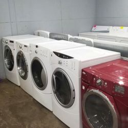 Washer, Dryer Electric And Gas, Fridge And Stove Electric