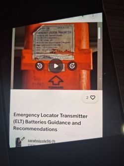 Emergency Locator transmitter ELT batteries guidance and recommendations