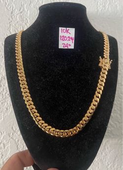 10K Solid Gold BRAVO NEW 🇨🇺 Links Chain 120.3Gr 24 Inches Long ( BRAND NEW)