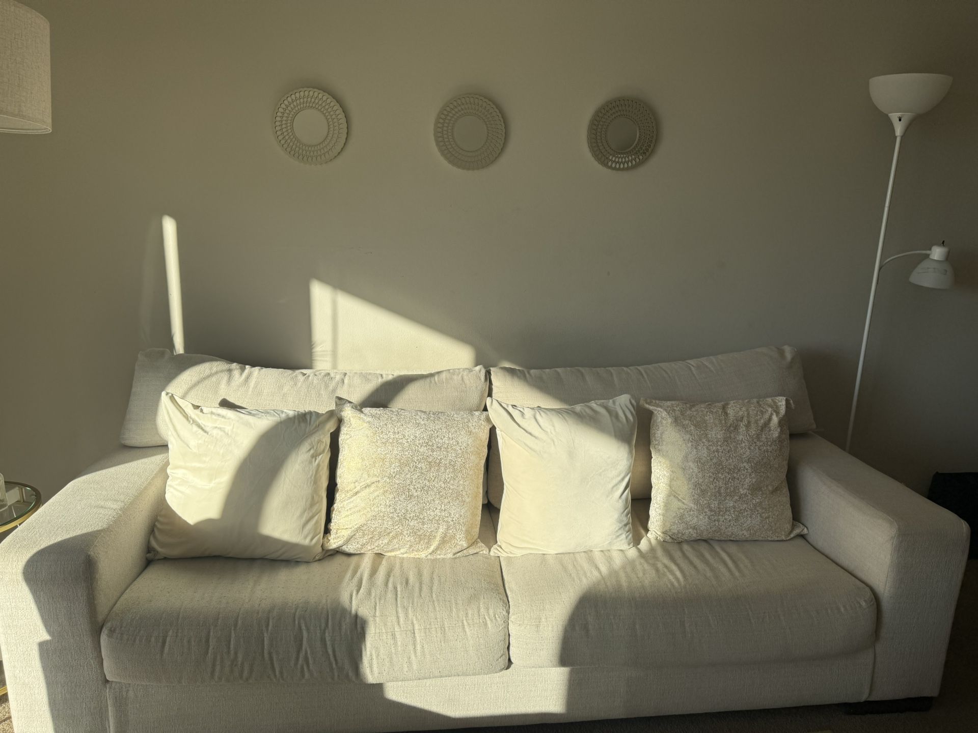 Ashley Maggie Sofa, Birch color