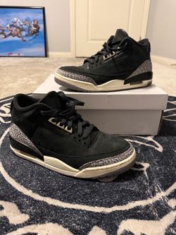 Air Jordan 3 Black Cement Sneakers