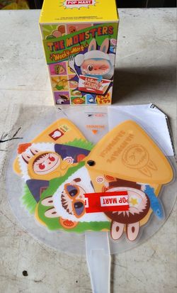 New Labubu The Monster Wacky Mart Blind Box And Pop Mart Rotating Fan