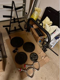 $0.5/lb Weights, Hex Bar, Kettle Bells Handles, Weights Tree