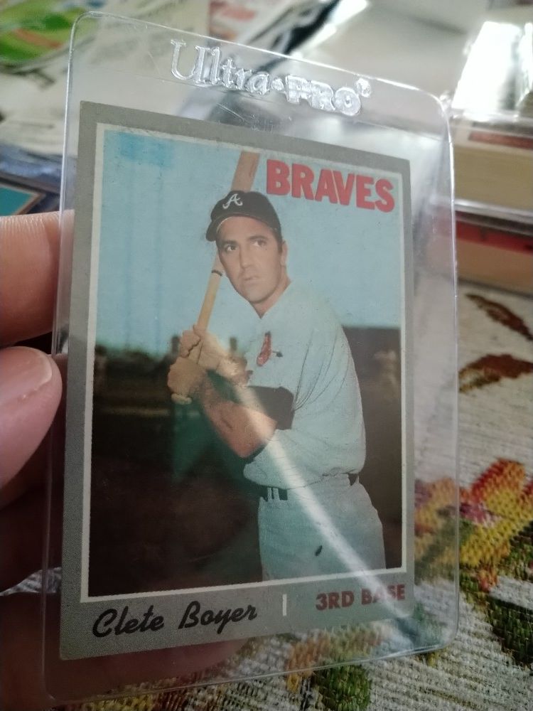 1970 Topps Atlanta Braves Baseball Cards Lot