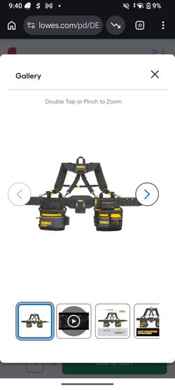 DEWALT Tool Belt Suspender Rig