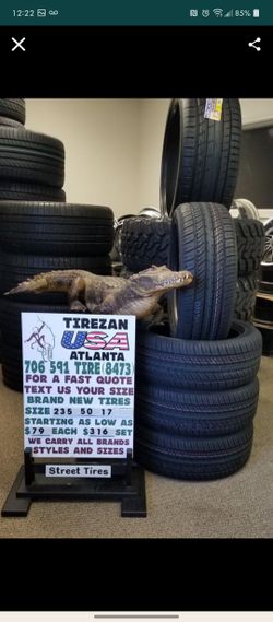 235 50 17 BRAND NEW TIRE TIRES $79 EACH $316 SET