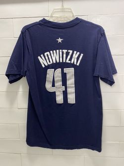 Dallas Mavs Adidas 41 Dirk Nowitzki Tshirt Medium