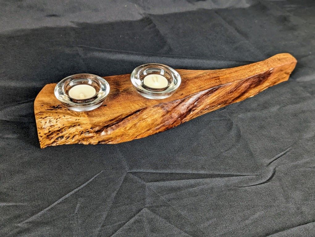 Oregon Black Walnut Candle Holder