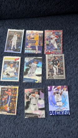 Mixed Sports Trading Cards Lot of 9