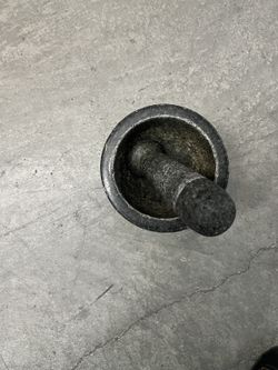 Stone mortar and pestle