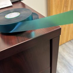 1” Green Tie Tape - 8 Mil - 48 Rolls/Case