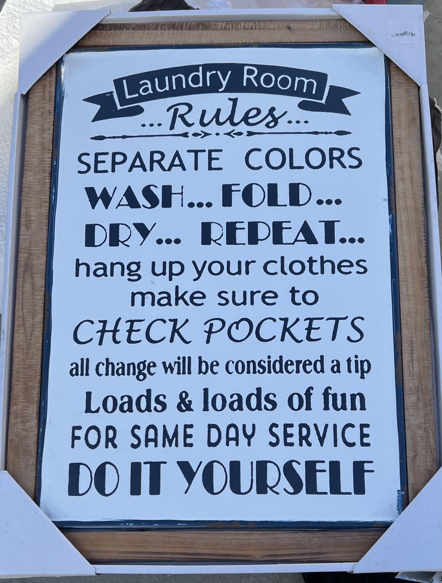 Laundry Room wall decor....farmhouse