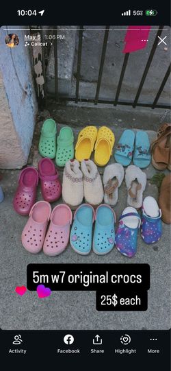 Crocs 5men 7 w