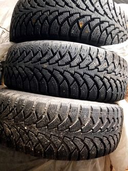 (X4) 195/60-15 Nokian Hakka-4 Winter / Snow Tires 