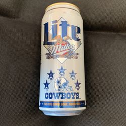 Miller Lite Dallas Cowboys Super Bowl 16 Oz Can