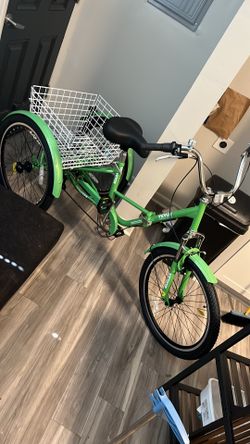 VEVOR Folding Adult Tricycle, 24-Inch 7-Speed