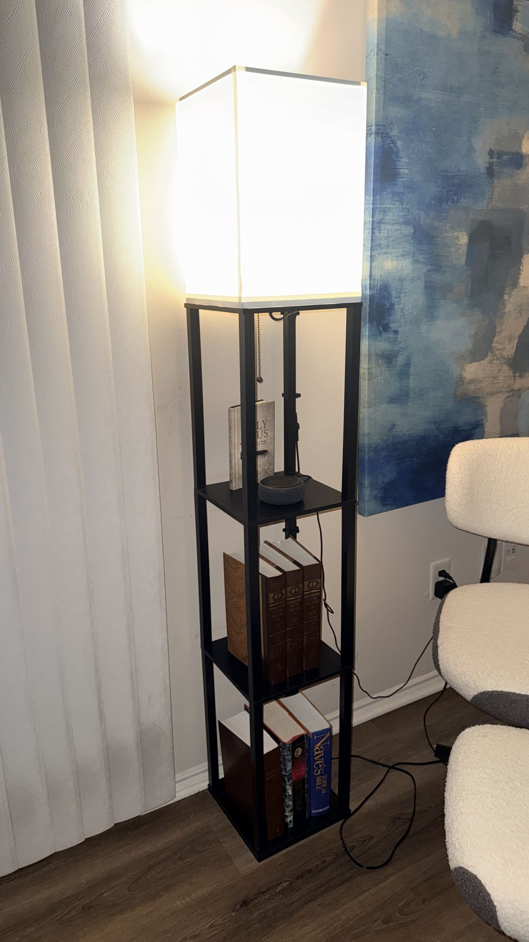 Floor Lamp with shelves