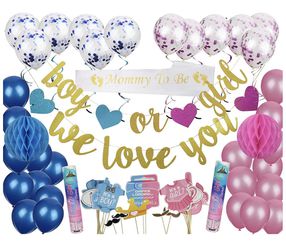 NEW GIRL Gender reveal party decorations kit