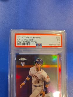 2019 topps chrome Kyle Tucker pink PSA 5
