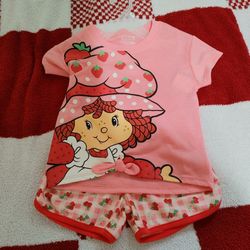 Strawberry Shortcake Kids Outfit - New