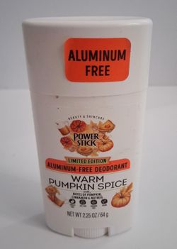 Warm pumpkin spice deodorant
