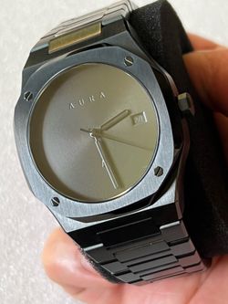 AURA 1023 BLK 40mm, 316L Stainless Steel, Seiko NH35, Sapphire Crystal with extra set of FKM High-Quality Watchband (brand new full set)