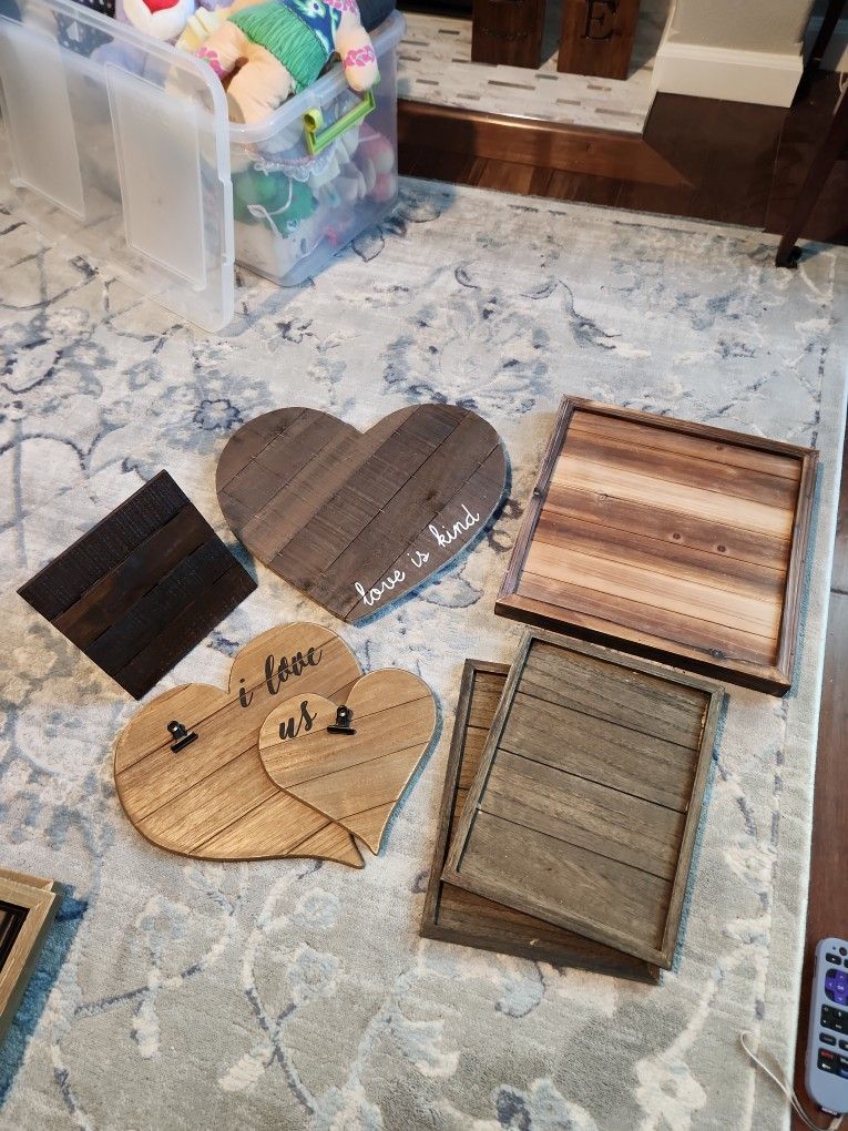 Wood Pieces/Supplies For Art Projects 