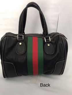 Black Boston handbag 13”L x 10”H x 7”W