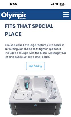 Hot Spring Sovereign Salt Water BRAND NEW IN WRAPPING Hot tub