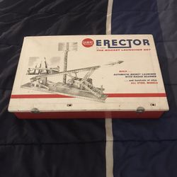 Vintage 1959 AC Gilbert Erector Set Automatic Rocket Launcher with Radar- Parts or Repair
